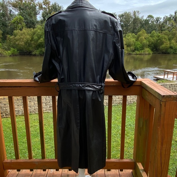 Made in Argentina Other - Made In Argentina Long Black Leather Coat/Jacket